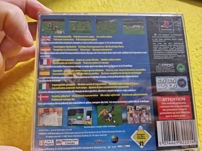 Onside Complete Soccer  PlayStation1 Ps1 PlayStation2 Ps2 games Original