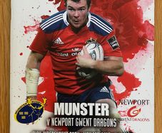 2015 Munster v Newport Gwent Dragons - Guinness PRO 12 Programme