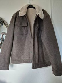 Mens next brown and cream jacket