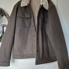 Mens next brown and cream jacket