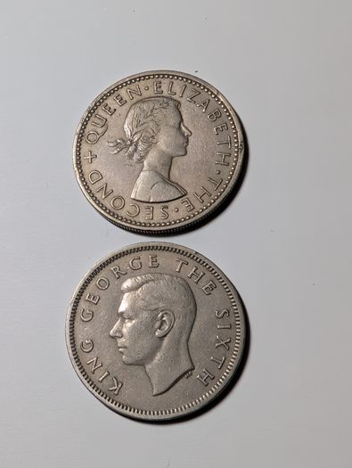 New Zealand Shillings x2