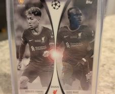 Firmino and Mane Liverpool FC Duos Topps Total Football card /10