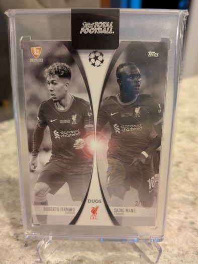 Firmino and Mane Liverpool FC Duos Topps Total Football card /10