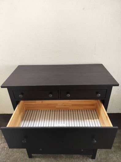 Chest of 6 drawers Hemnes black-brown