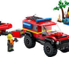 Lego City 60412: 4x4 Fire Truck & Rescue Boat (2024) 100% Complete (NO BOX)