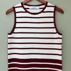 New Ladies Cream Striped Knit Top by Primark