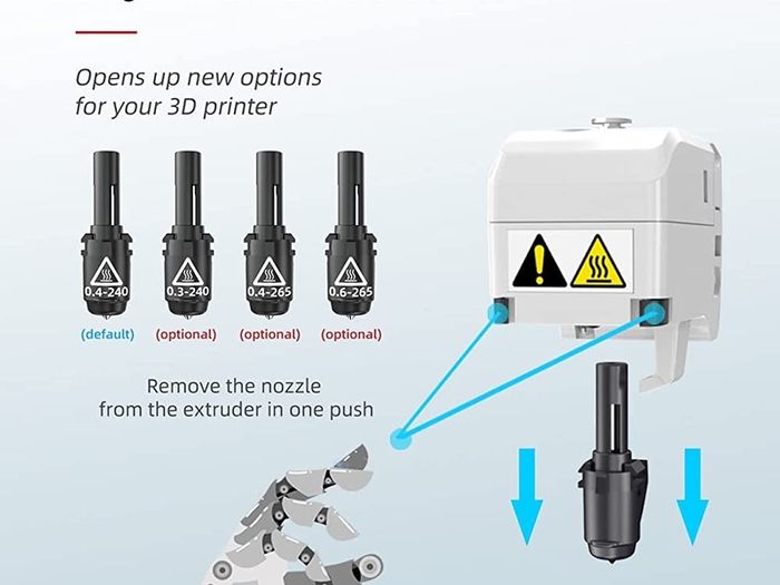 Adventurer 3 3D Printer with Detachable Nozzle,Removable Flexible Platform,Filament Detection,Full Colour Touch Screen,45 dB Ultra-mute Printing,Support Filament (FREE SHIPPING)