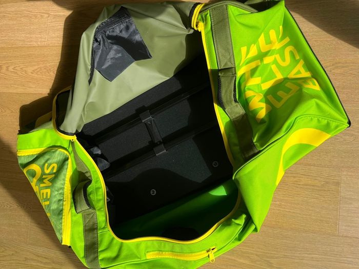 OBO Hockey Goalkeeping Wheelie Bag Green/Lime