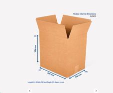 Double Wall Cardboard Boxes - 406 mm x 356 mm x 356 mm