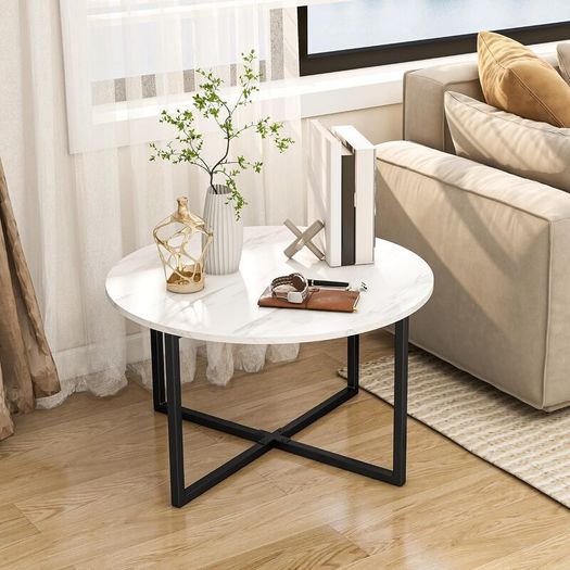 Coffee Table with Metal Legs