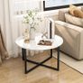 Coffee Table with Metal Legs Image 2