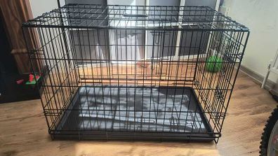 Dog cage with cover