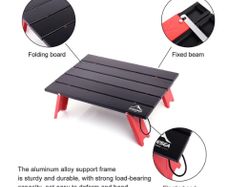 Mini Portable Foldable Table for Outdoor Picnic Barbecue Tours Tableware Ultra Light Folding Computer Bed Desk