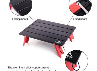 Mini Portable Foldable Table for Outdoor Picnic Barbecue Tours Tableware Ultra Light Folding Computer Bed Desk