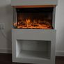 Freestanding Electric Fireplace White or Black Image 3