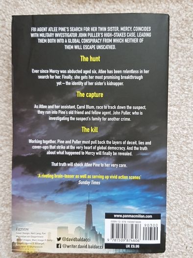 David Baldacci Atlee Pine complet 4 book set