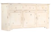 Sideboard White 160x40x80 cm Solid Mango Wood