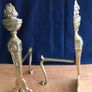 Antique Brass Fireplace Companion Set Image 6