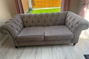Next large 2 seater chesterfield style sofa