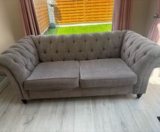 Next large 2 seater chesterfield style sofa