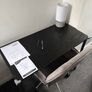 VASAGLE Black Computer Desk Excellent Condition Image 4