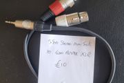 Stereo 3.5mm mini jack to twin female XLR