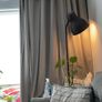 Grey 90x90 Eyelet Curtains Image 2