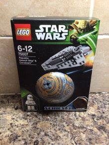 Star Wars republic assault ship & coruscant Lego set no 75007 - new and unopened