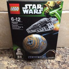 Star Wars republic assault ship & coruscant Lego set no 75007 - new and unopened