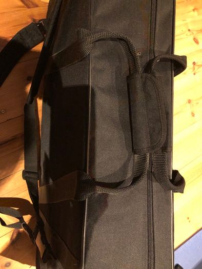 Alto/soprano double saxophone case.