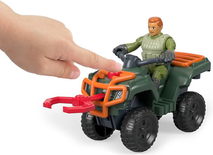 BRAND NEW Imaginext Jurassic World, ATV & Technician Action Figure