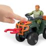 BRAND NEW Imaginext Jurassic World, ATV & Technician Action Figure Image 2