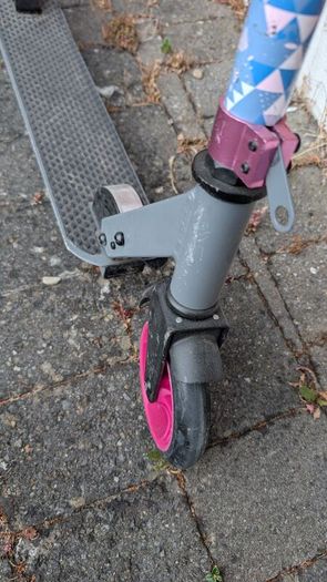 Pink scooter
