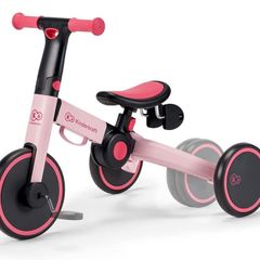 3-in-1 4TRIKE, Lightweight Slide, Balance Bike, Foldable, Ergonomic Saddle, from 12 Months to 5 Years, Pink (FREE POSTAGE)