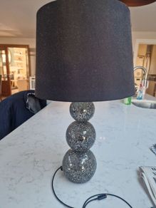 Black Mosaic glass Lamp