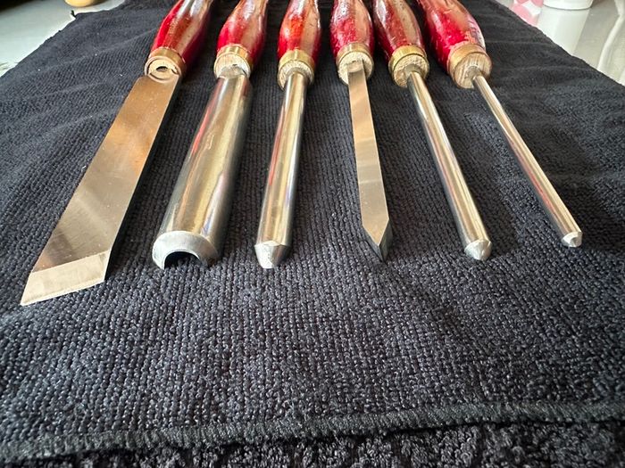 Record Woodturning complete Chisel set