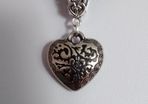 Ornate Heart Pendant / Charm for Pandora Style Bracelet