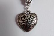 Ornate Heart Pendant / Charm for Pandora Style Bracelet
