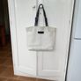 Coach Large Off White Black Trim Large Bag Image 2