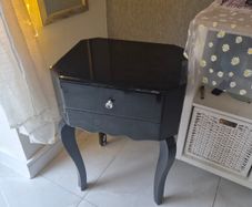 Black Glass Bedside Locker + Matching Upcycling Project FREE