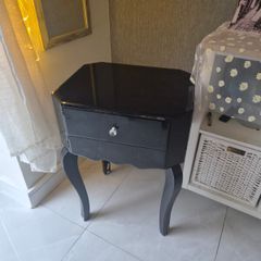 Black Glass Bedside Locker + Matching Upcycling Project FREE
