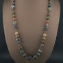 Antique Gabri Thousand Eyes Glass Beads Necklace 26 inches Image 8