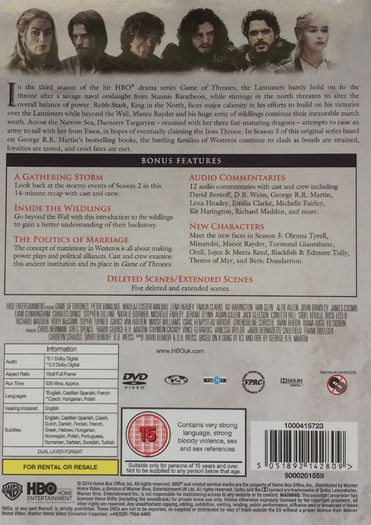 Game Of Thrones (Complete Collection 1-8 + Conquest & Rebellion) [DVD TV Boxsets]