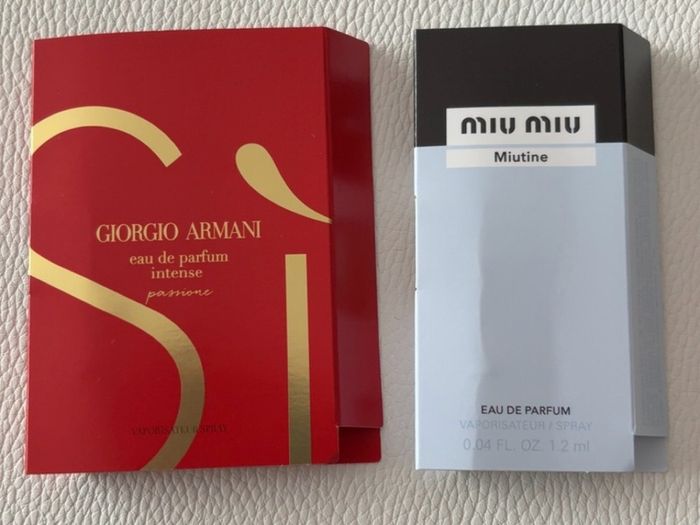 Giorgio Armani EDP intense 1.2ml & Miu Miu Miutine EDP 1.2ml