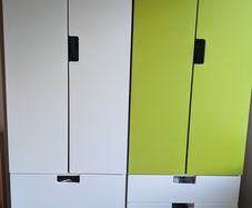 3 Kids Wardrobes + 3 Storage Units