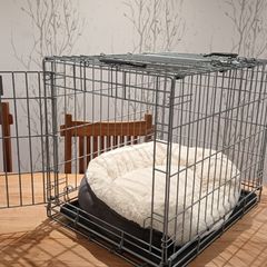Dog crate and bed