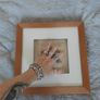 beaded picture in shadow box frame Image 5