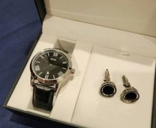 Hugo Boss Watch & Cufflinks Set
