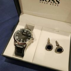 Hugo Boss Watch & Cufflinks Set
