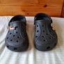 Classic crocs with quees jibbitz and butterfly Black Size 4 eu 37 in excellent condition Image 2